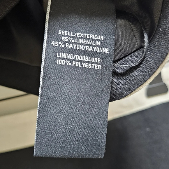 💯HOST PICK💯7 For All Mankind Colorblock Set Top Skirt Off White Black Linen XL - Picture 7 of 9